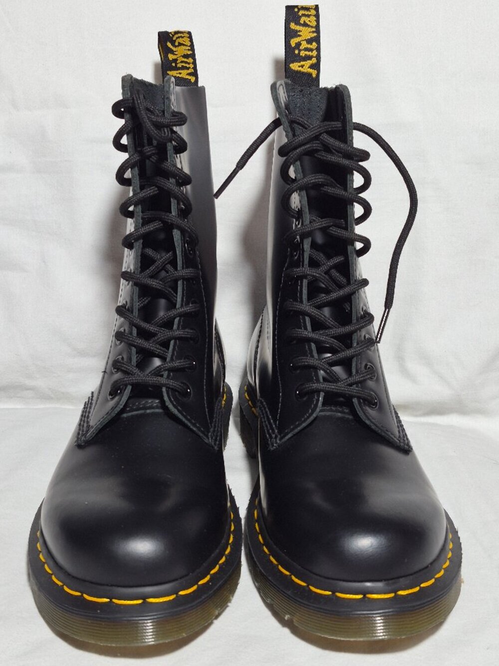 Dr Martens 1490 Women’s Black Smooth Leather Mid-Calf Boot Size US 8 NEW - Picture 6 of 14